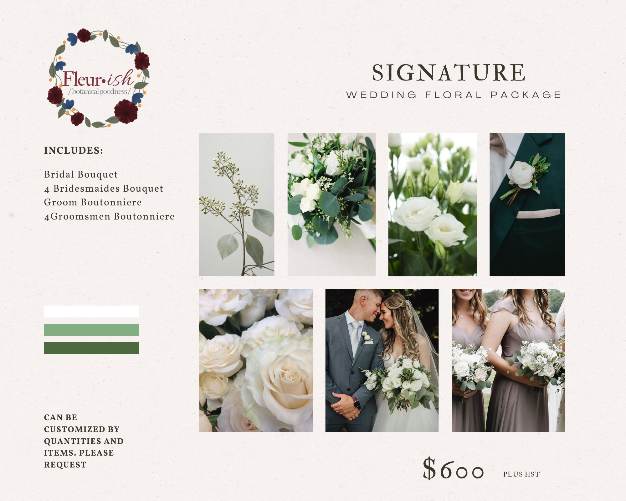 Wedding deals floral packages